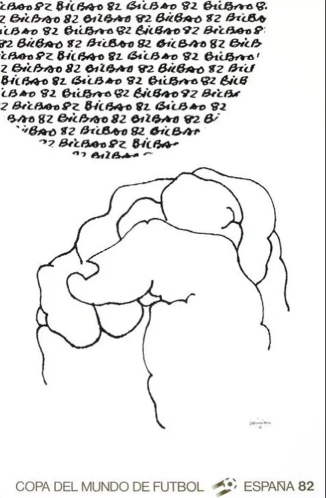 石版画 Chillida - Coupe du Monde 82 - Espagne