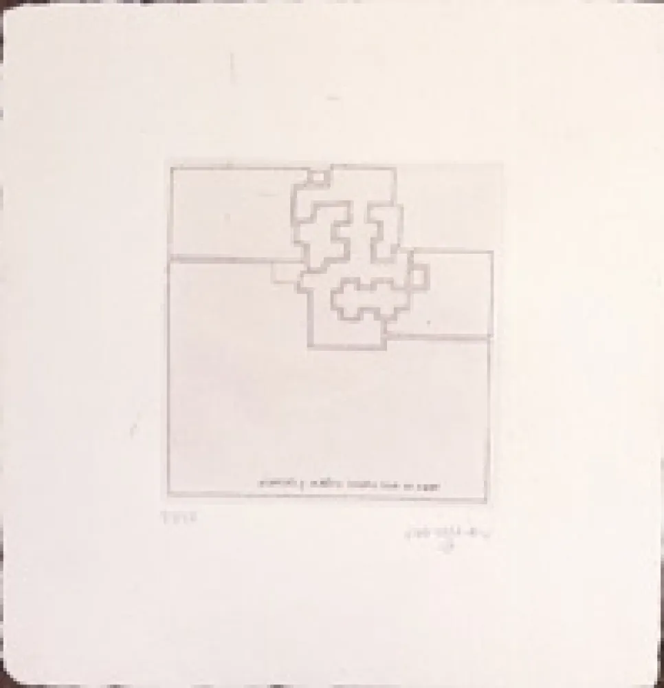 蚀刻版画 Chillida - Dardaratu