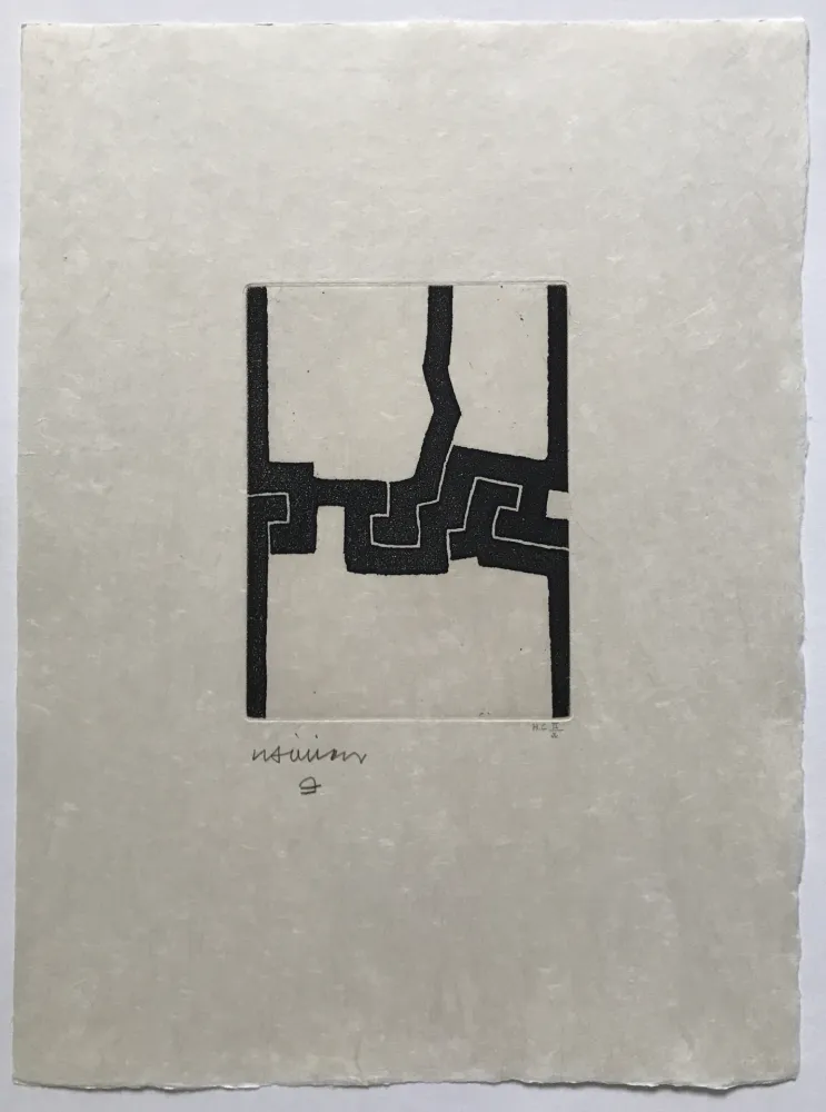 版画 Chillida - Eintsu (Paroles Peintes V)