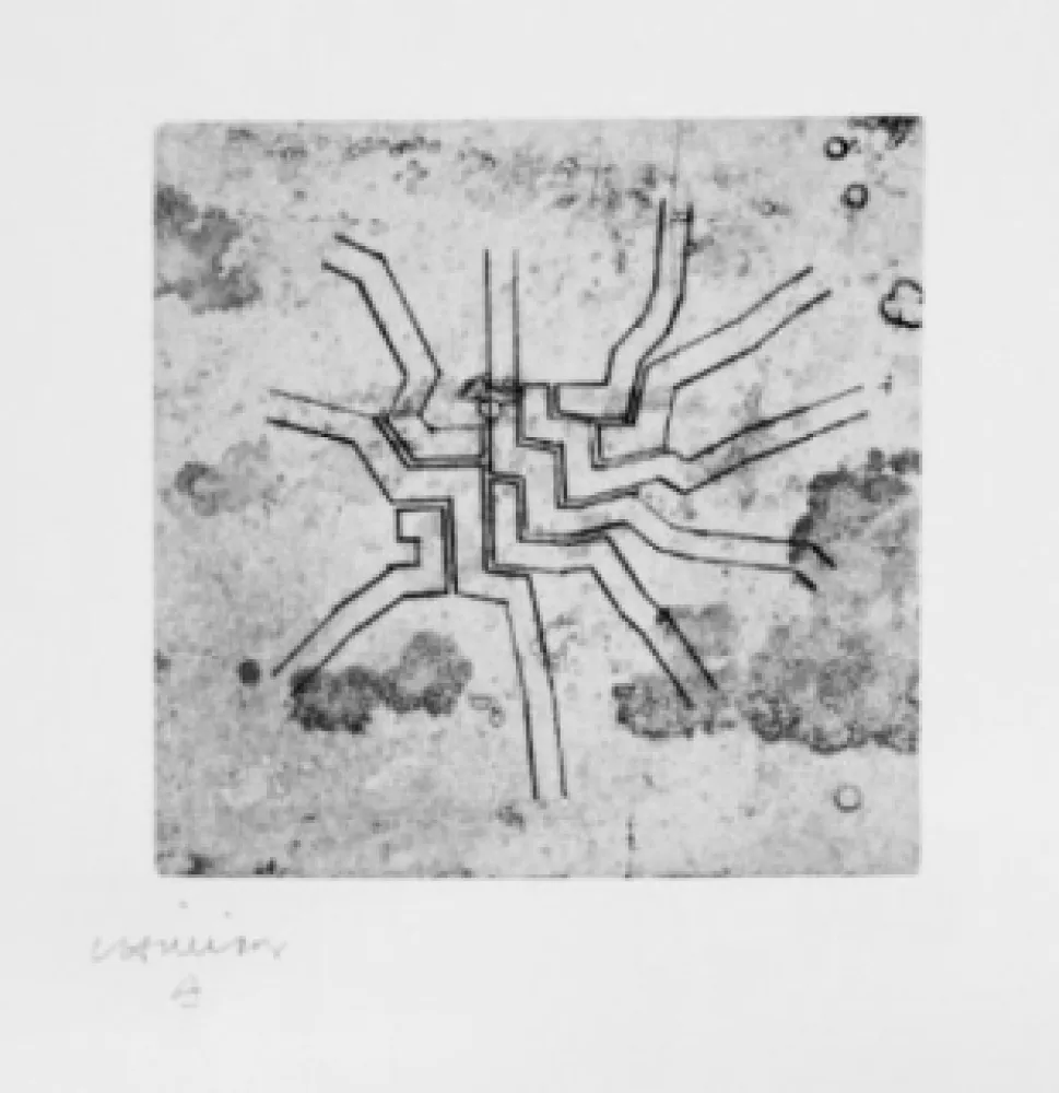 蚀刻版画 Chillida - Enda 6