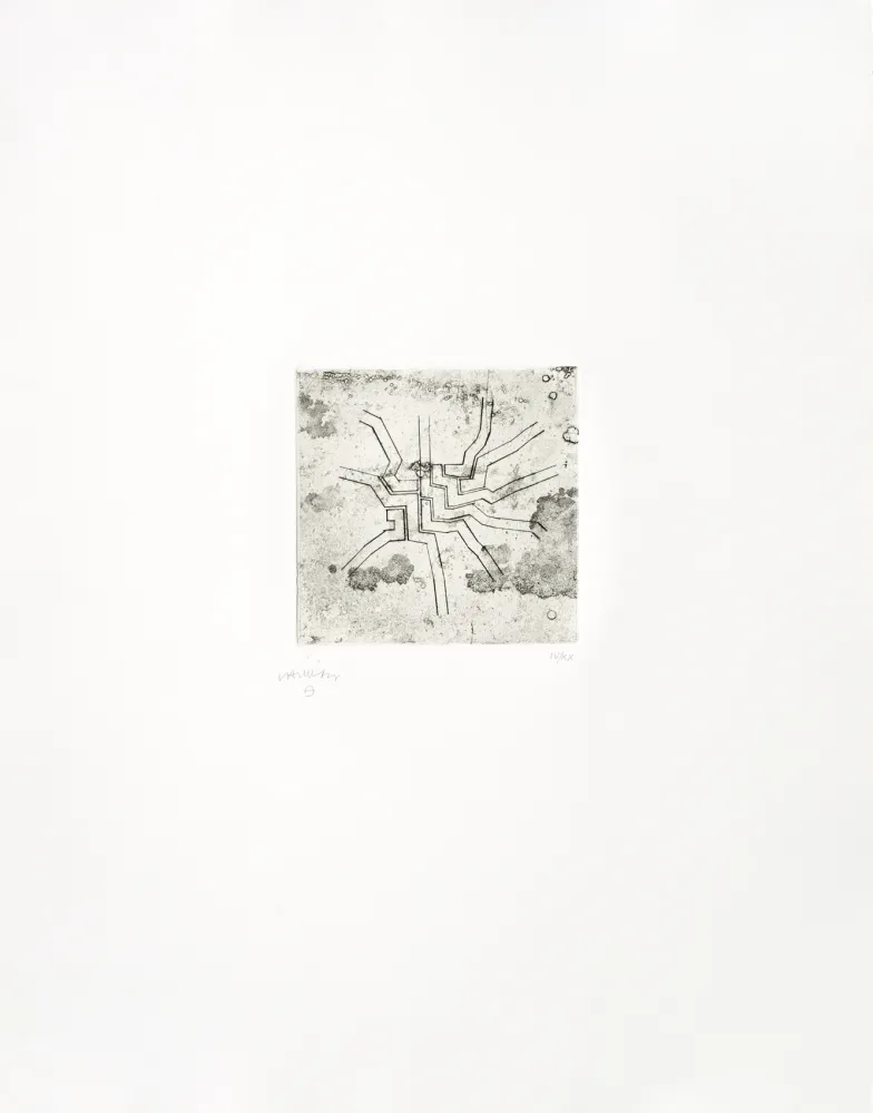 版画 Chillida - Enda VI 