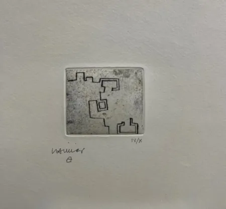 蚀刻版画 Chillida - Enda VII