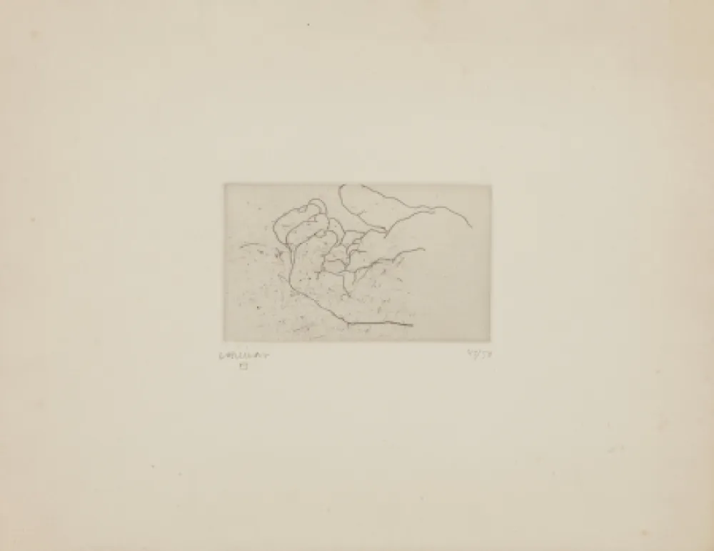 蚀刻版画 Chillida - Esku IV (Mano IV)