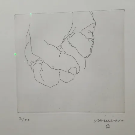版画 Chillida - Esku VI