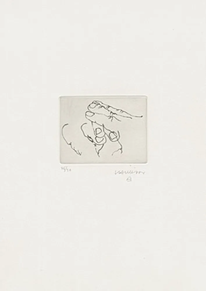 干刻版画 Chillida - Esku VIII