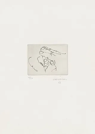 干刻版画 Chillida - Esku VIII