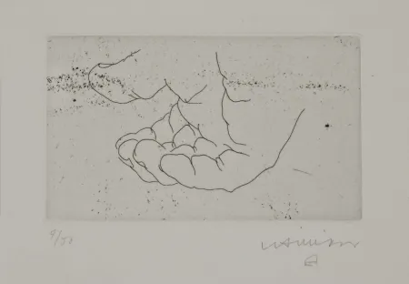 版画 Chillida - Esku XI