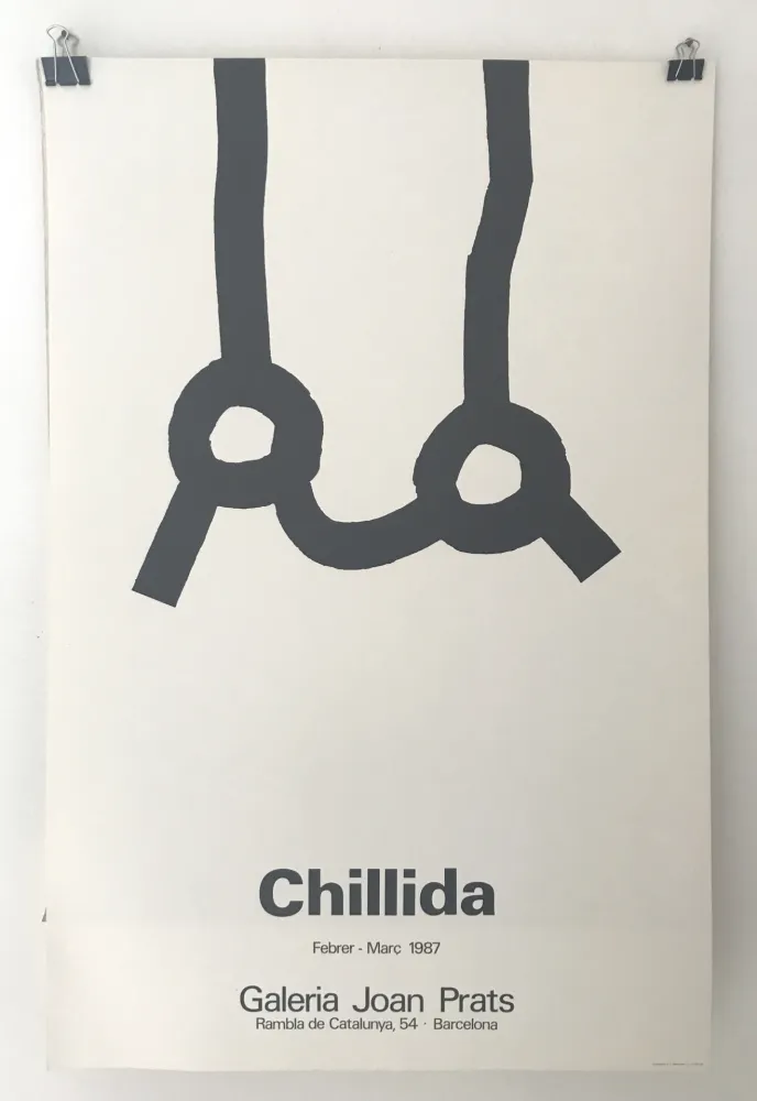 海报 Chillida - Galeria Joan Prats