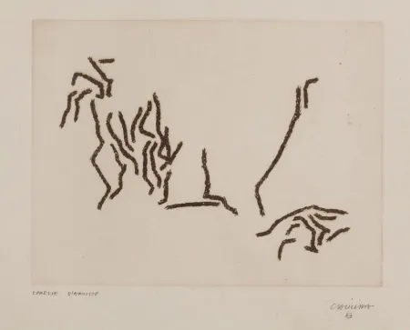 版画 Chillida - Glissement de Limites (First print)