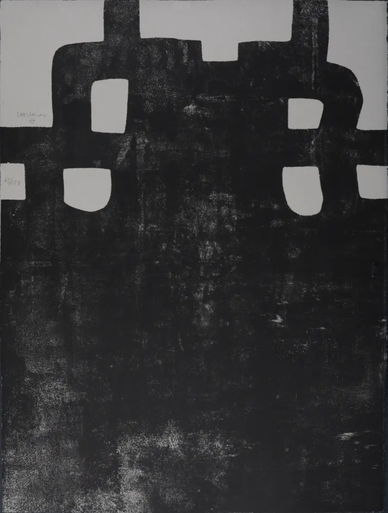 石版画 Chillida - Gurutze Gorria III. 1984 - Hand-signed!
