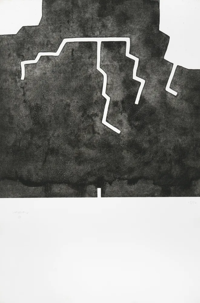 版画 Chillida - Hildokatu III 
