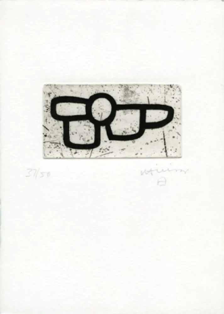 蚀刻版画 Chillida - Homenaje a Arnold Rudlinger