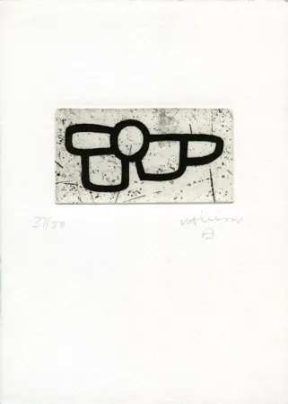 蚀刻版画 Chillida - Homenaje a Arnold Rudlinger
