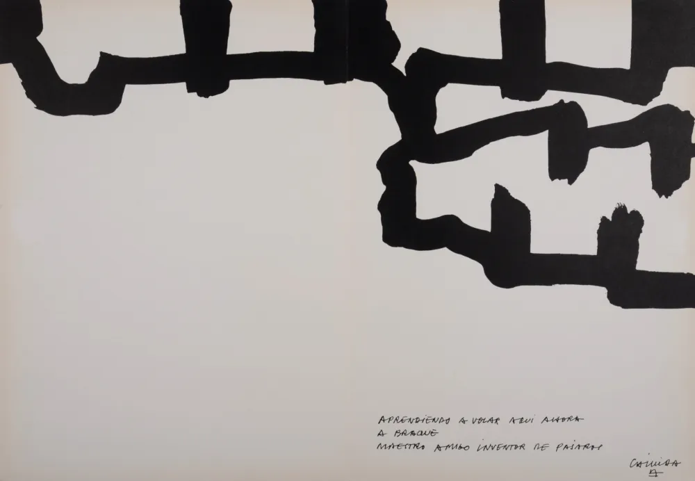 石版画 Chillida - Hommage à Georges Braque, 1964