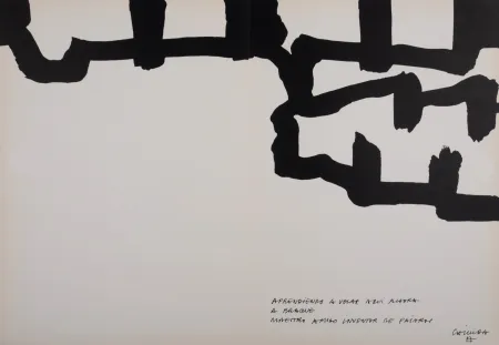 石版画 Chillida - Hommage à Georges Braque, 1964