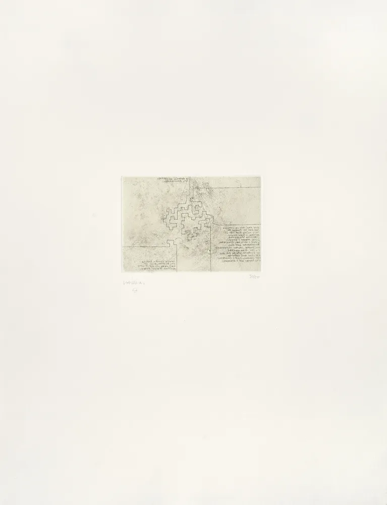 版画 Chillida - Hommage à Rosalia de Castro 