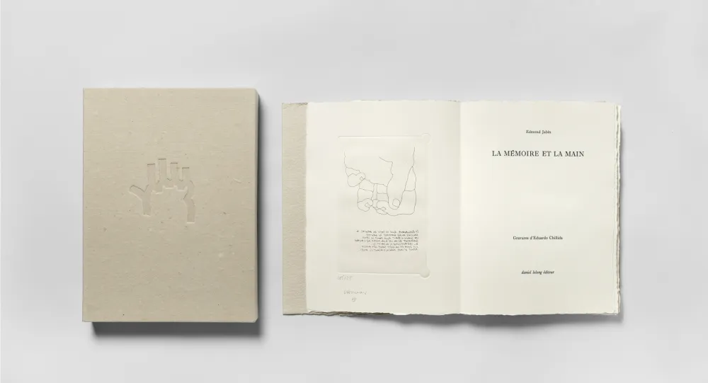 版画 Chillida - La mémoire et la main