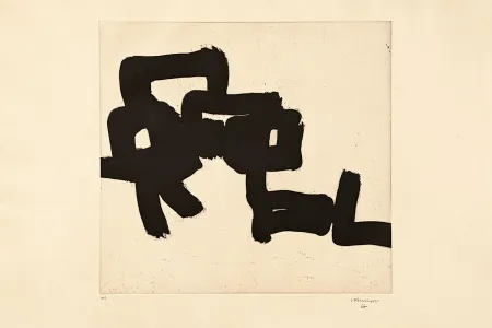蚀刻版画 Chillida - Large Modulation