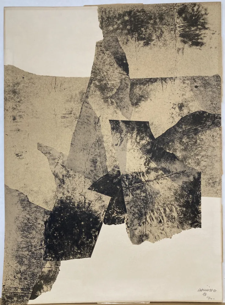 石版画 Chillida - Lithographie signée et numérotée. 