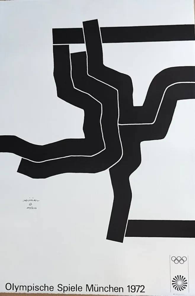 石版画 Chillida - Olympische Spiele München 1972