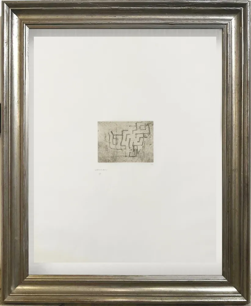 干刻版画 Chillida - Opus P.II