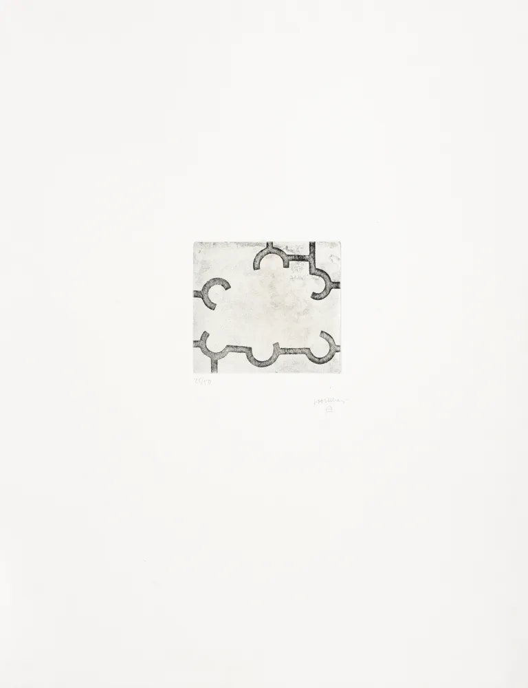 版画 Chillida - Ozendu 