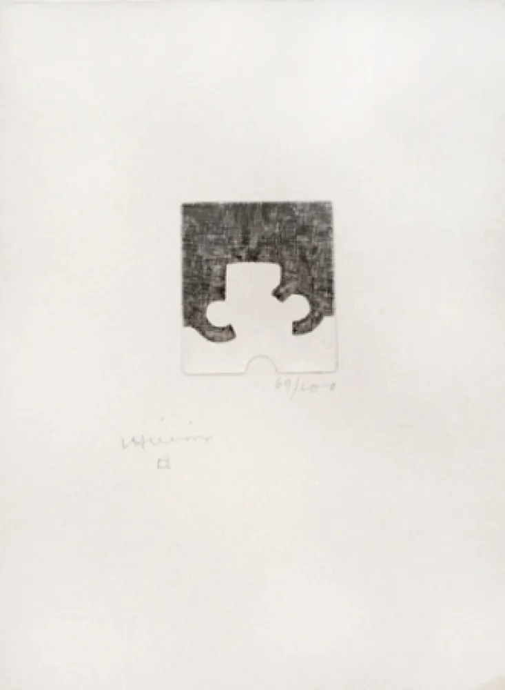 蚀刻版画 Chillida - Sans titre
