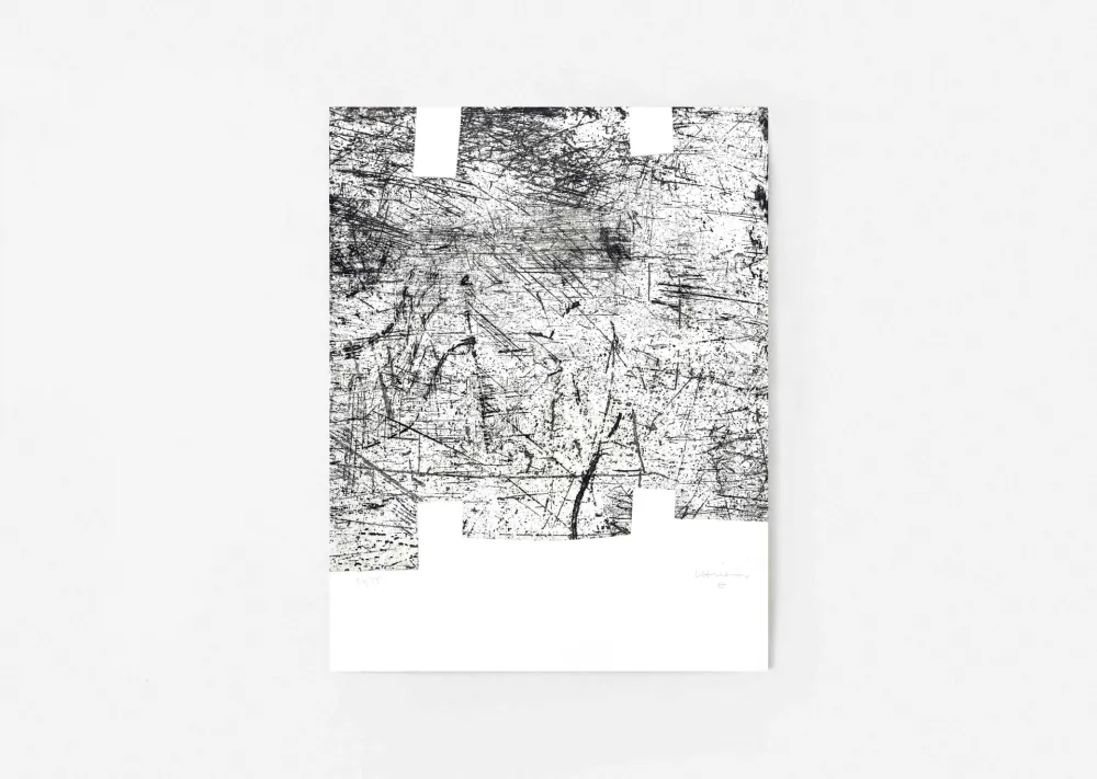 版画 Chillida - Une hélène de vent ou de fumée 