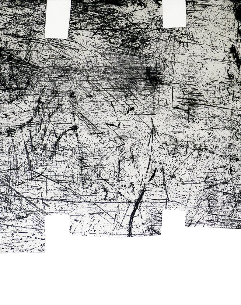 蚀刻飞尘法 Chillida - Une helene de vent ou fumee I