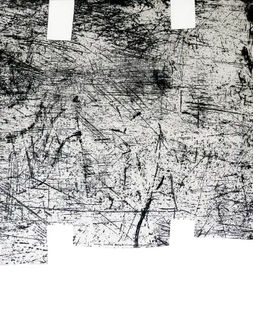 版画 Chillida - Une helene de vent ou fumee I