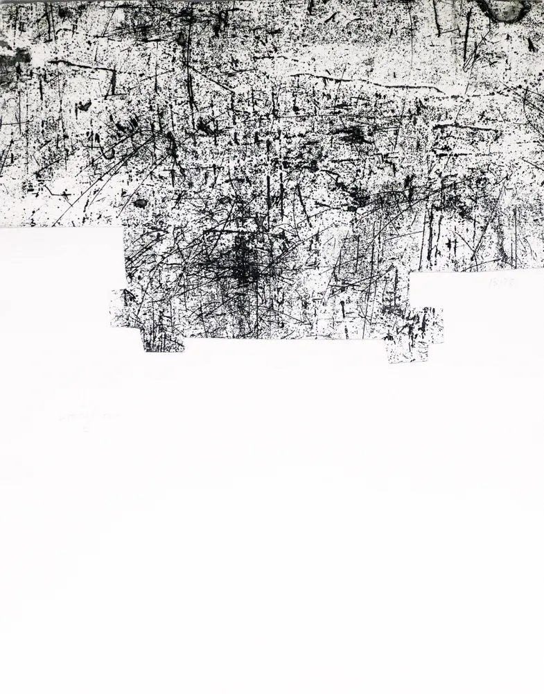 蚀刻飞尘法 Chillida - Une helene de vent ou fumee III