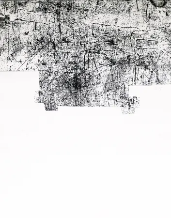 版画 Chillida - Une helene de vent ou fumee III