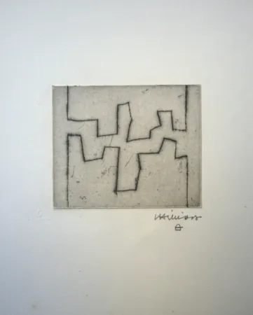 蚀刻版画 Chillida - Ze II