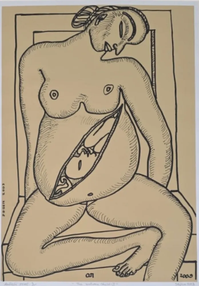 版画 Chowdhury - The unborn child II