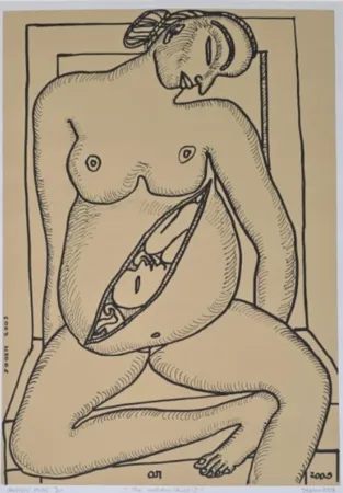 版画 Chowdhury - The unborn child II