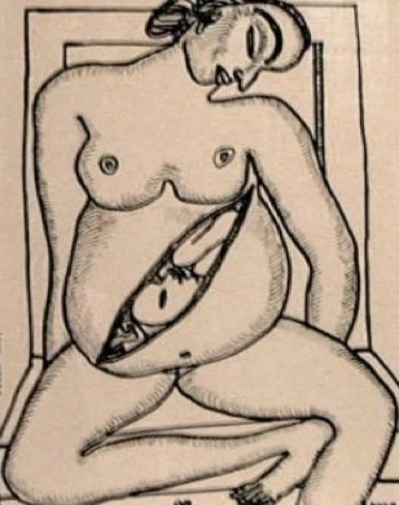 版画 Chowdhury - The unborn child II