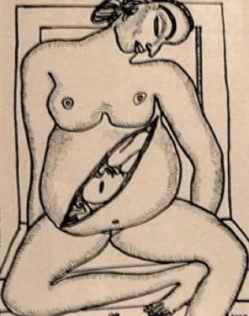 版画 Chowdhury - The unborn child II