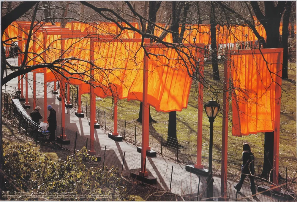 海报 Christo - Gates and Orange Curtains : Central Park New York, 2005