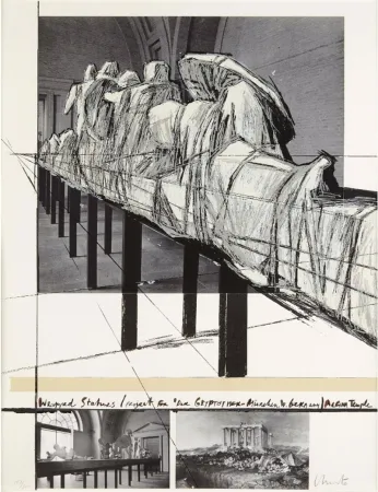 丝网印刷 Christo & Jeanne-Claude - WRAPPED STATUES
