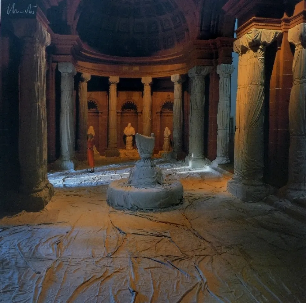 摄影 Christo & Jeanne-Claude - Wrapped Vestibule,