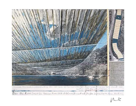 石版画 Christo - Over The Arkansas River, Project U