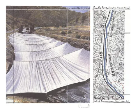 胶版印刷 Christo - Over The River Project III