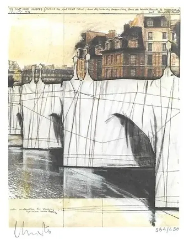 胶版印刷 Christo - PONT NEUF 