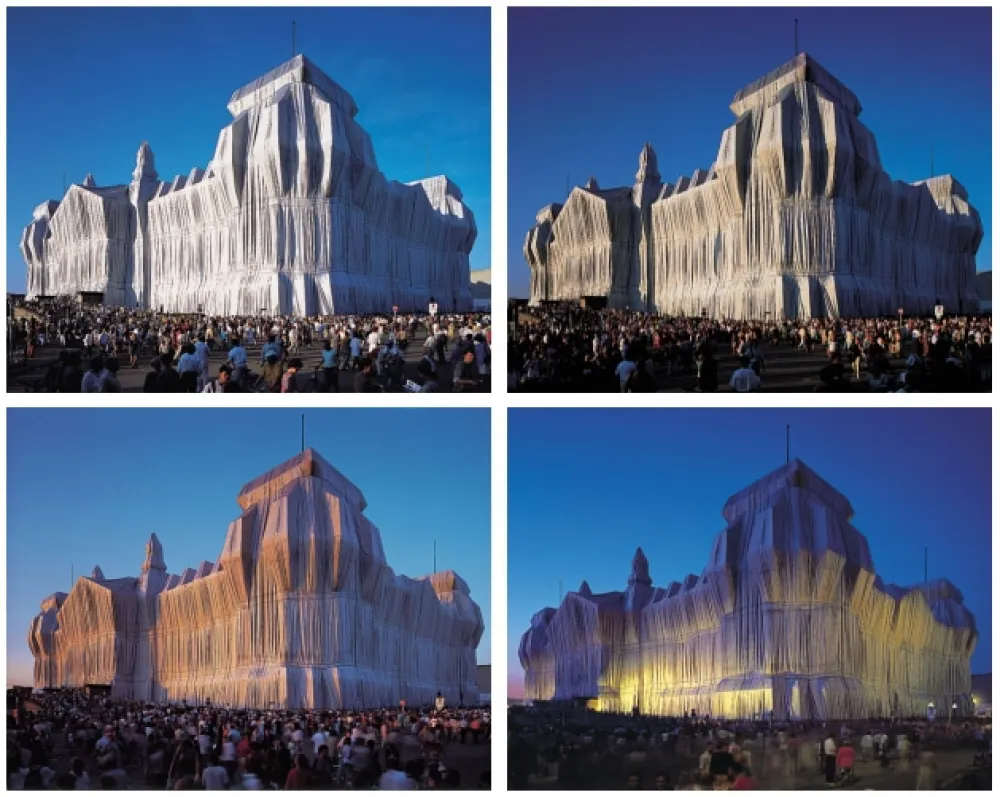 摄影 Christo - Reichstag Mappe I, 4 Blatt + 2 Text