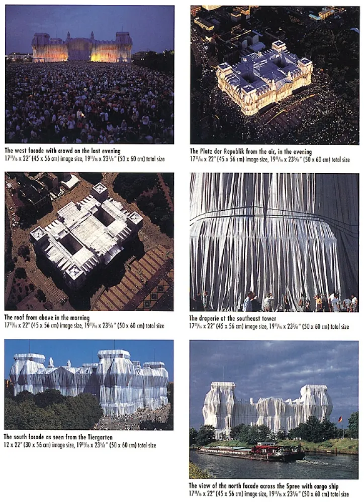 摄影 Christo - Reichstag Mappe II, 6 Blatt