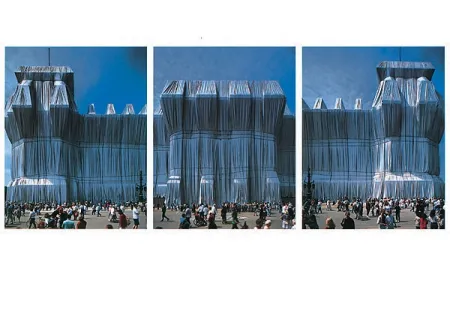 摄影 Christo - Reichstag Westfassade Triptychon