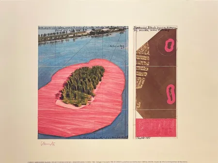 石版画 Christo - Surronded islands, Miami