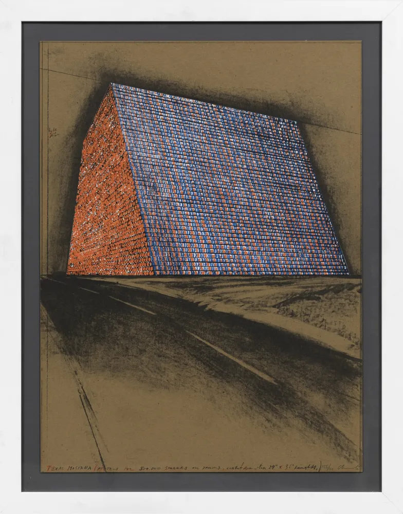 石版画 Christo - Texas Mastaba