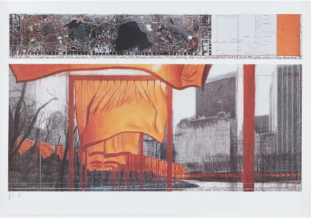 石版画 Christo - The Gates (p)