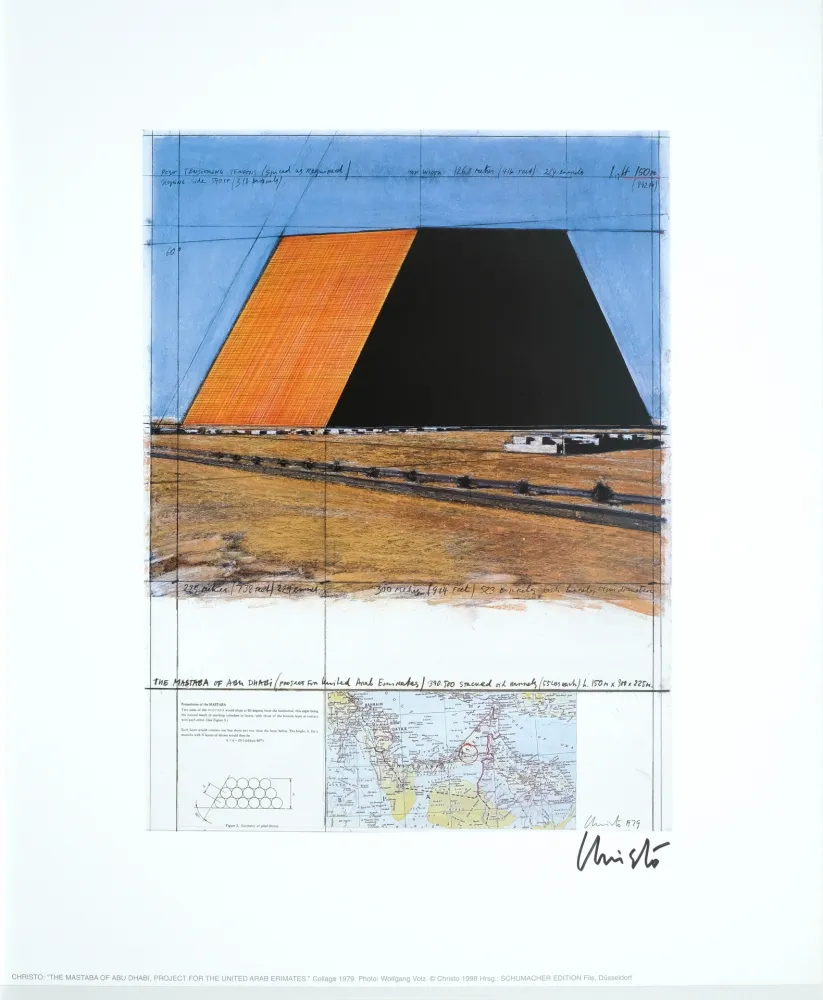 胶版印刷 Christo - The Mastaba of Adu Dhabi